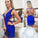Homecoming Dress Lace Royal Blue Homecoming Dress Fitted Short Prom Dresses