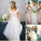 Elegant A-Line V Neck Cap Sleeves Tulle Appliques White Wedding Dresses with Lace